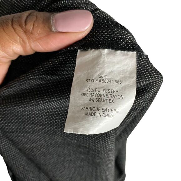 Laura Women's Gray Straight Leg Dress Pants - Picture 8 of 9